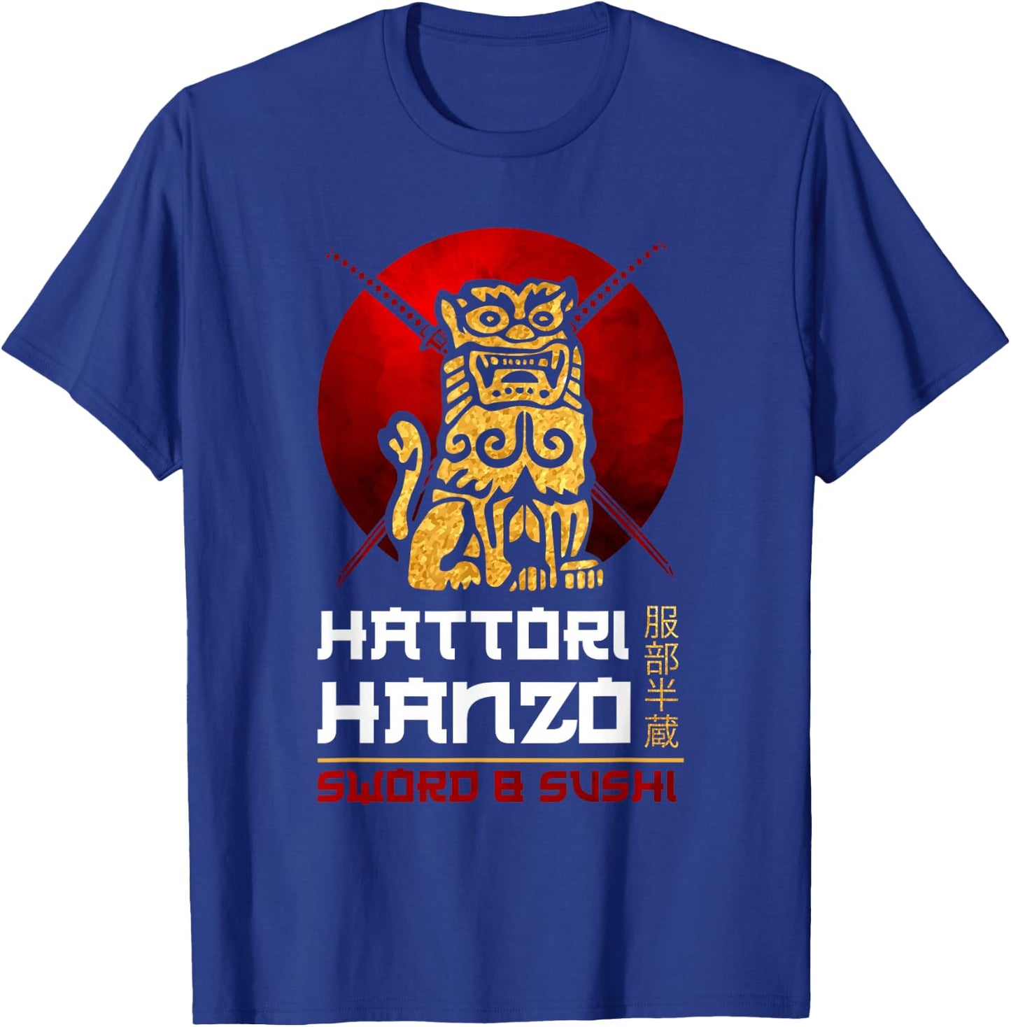 Japanese Warrior Oni No Hanzo Ninja Sword Samurai Fighter T-Shirt - T-Shirt | Royal