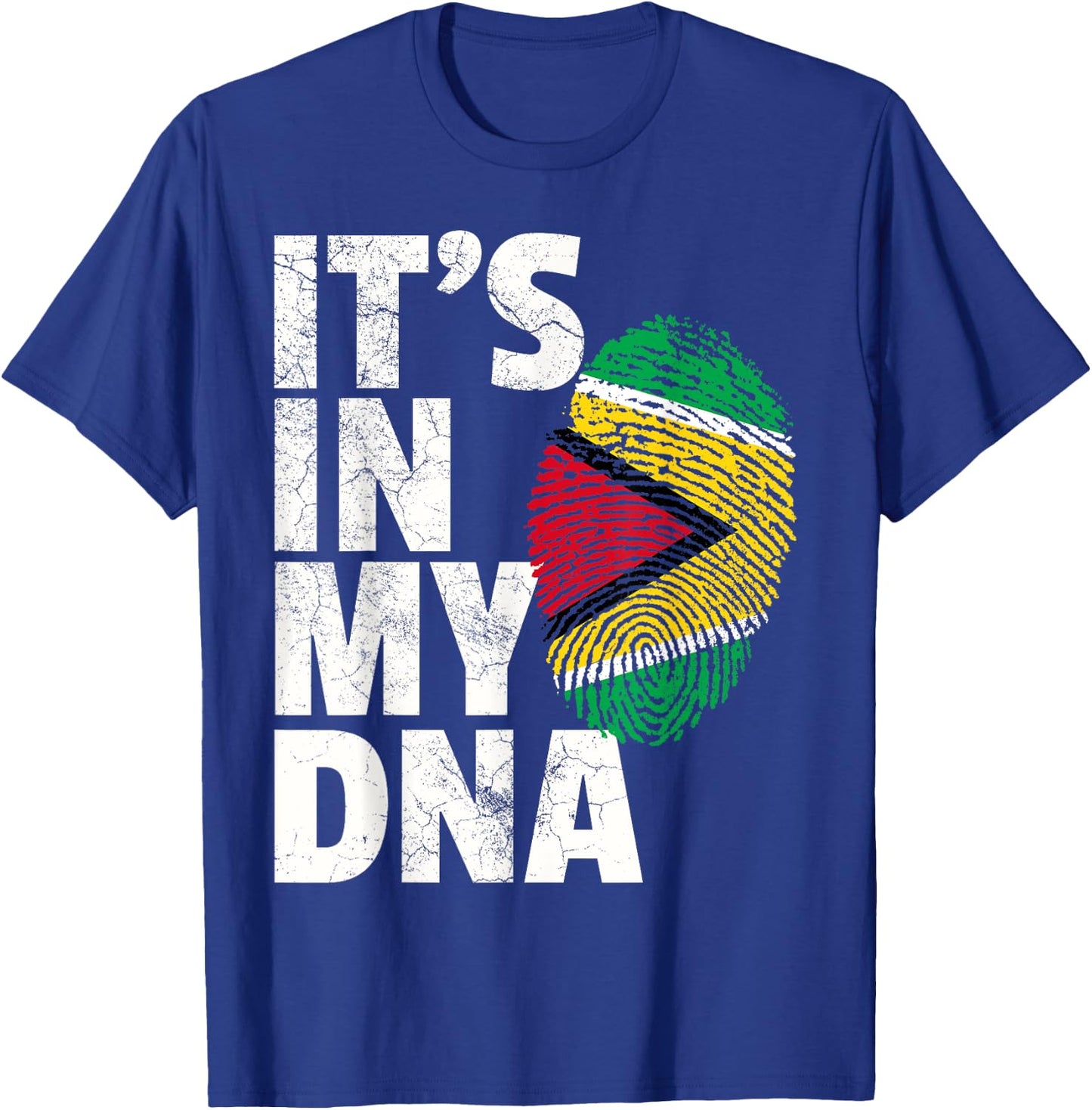IT'S IN MY DNA Guyana Flag Pride National Country Roots Gift T-Shirt - T-Shirt | Royal