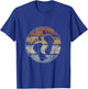 Barefoot Feet Footprint Vintage T-Shirt - T-Shirt | Royal