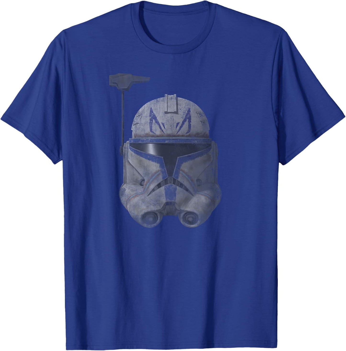 Star Was The Clone Wars Commander Rex Helmet T-Shirt - T-Shirt | Royal