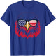 Patriotic Eagle Funny 4th of July US American Flag Men Women T-Shirt - T-Shirt | Royal