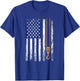 Crane Operator American Flag, Crane Operator T-Shirt - T-Shirt | Royal