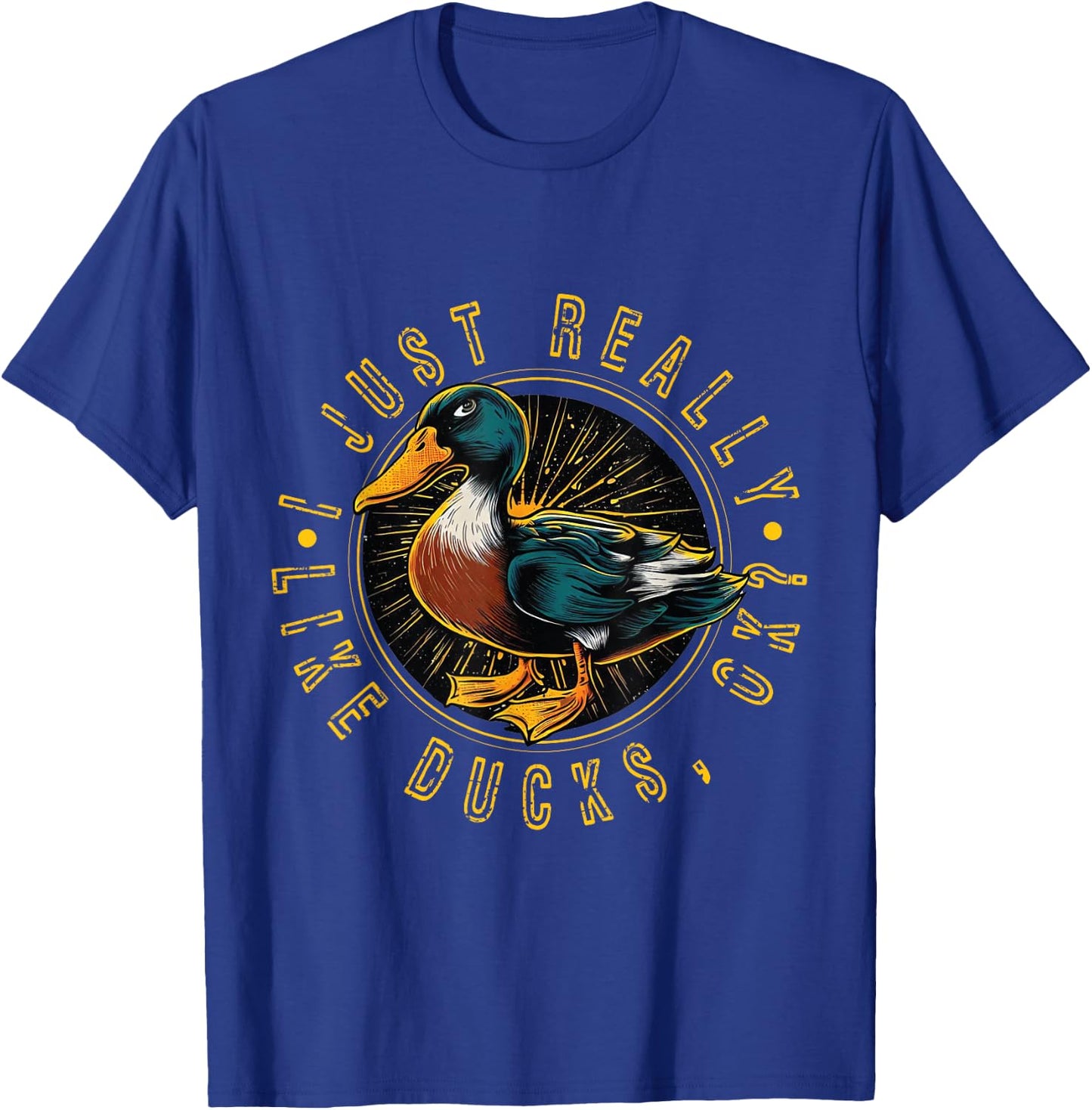 Just A Girl Who Loves Ducks - Duck T-Shirt - T-Shirt | Royal