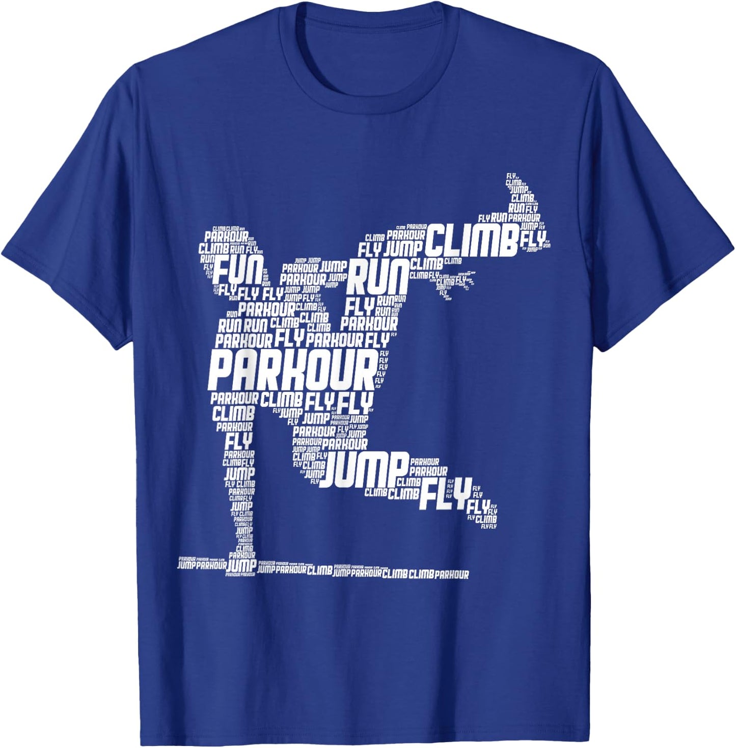 Parkour Freerunner Freerunning Traceur Kids Men Boys T-Shirt - T-Shirt | Royal