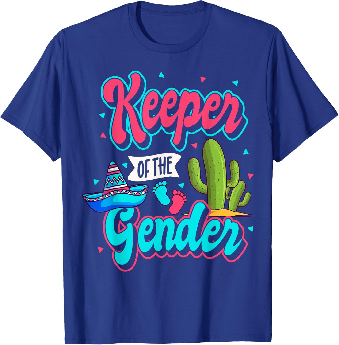 Mexican Gender Reveal Cinco de Mayo Baby Shower Party Fiesta T-Shirt - T-Shirt | Royal