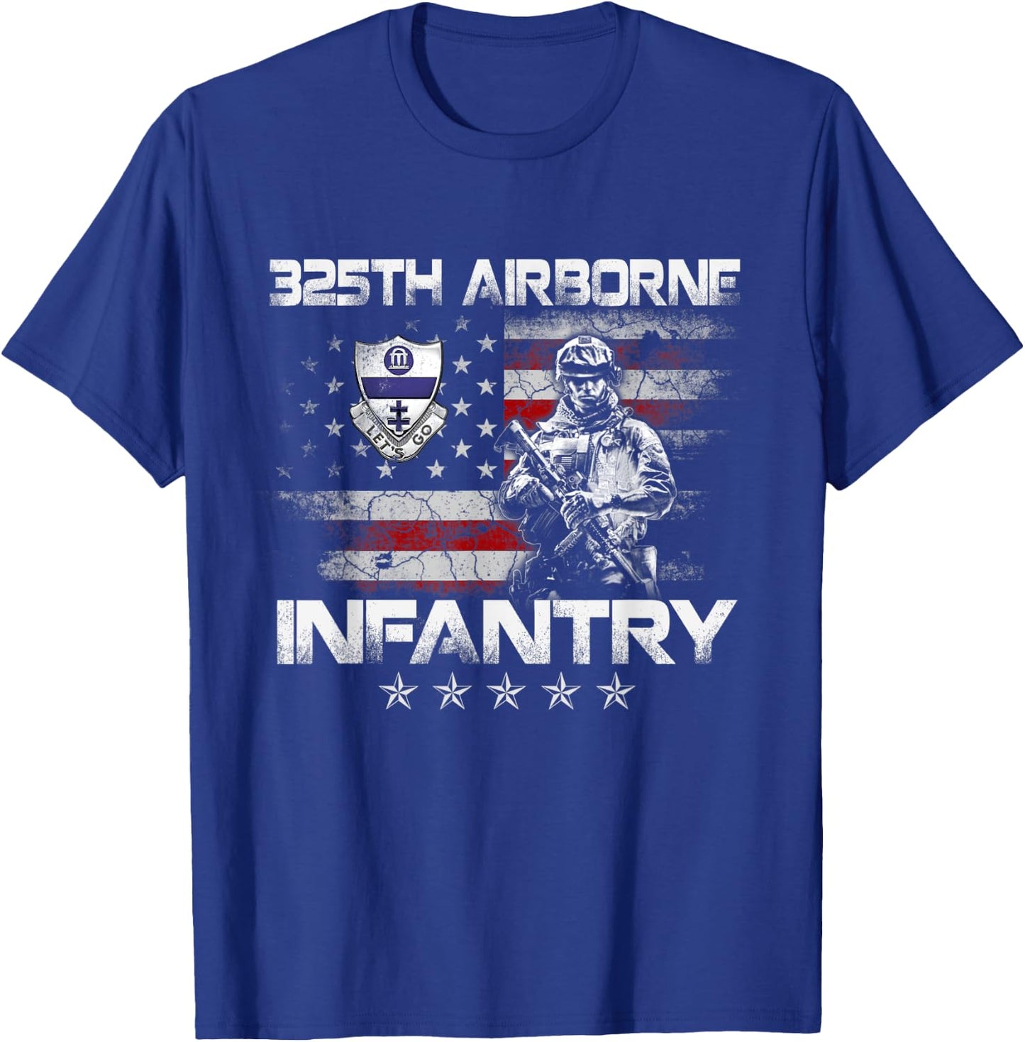 325th Airborne Infantry Regiment Veteran 4th Of July Gift T-Shirt - T-Shirt | Royal