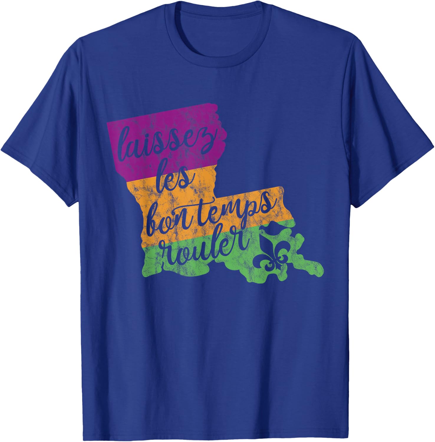 Mardi Gras 2025 Laissez Les Bon Temps Rouler New Orleans T-Shirt - T-Shirt | Royal