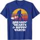 Sasquatch Breakin Hearts & Rippin Farts! Funny Bigfoot Sun T-Shirt - T-Shirt | Royal