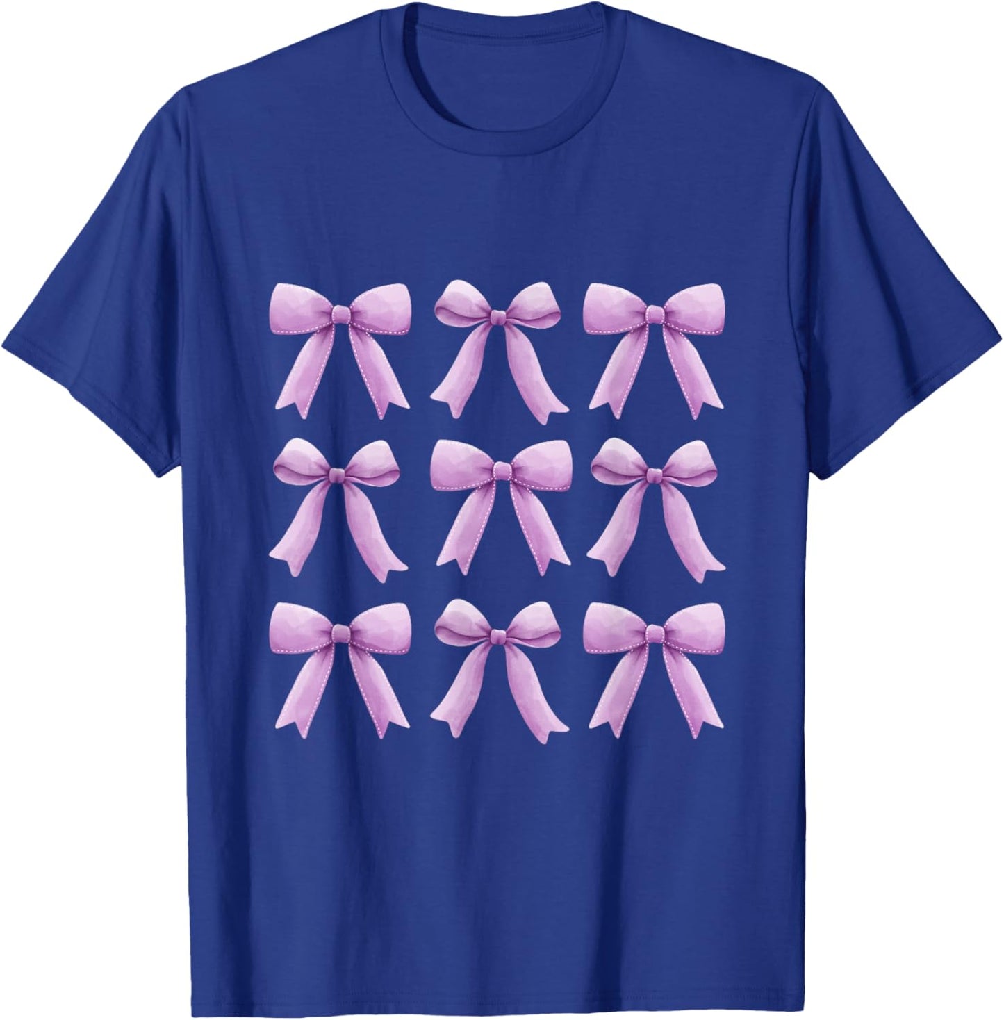 Cute Girly Coquette Lavender Purple Bows T-Shirt - T-Shirt | Royal