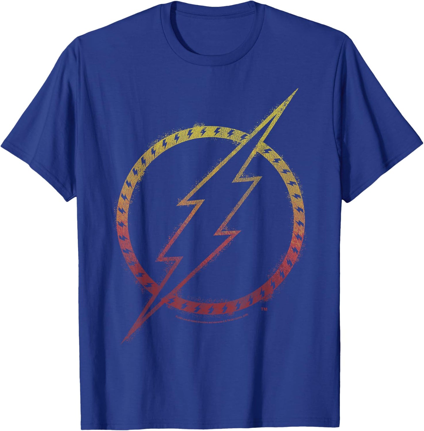 DC Comics The Flash Lightning Logo Small T-Shirt - T-Shirt | Royal