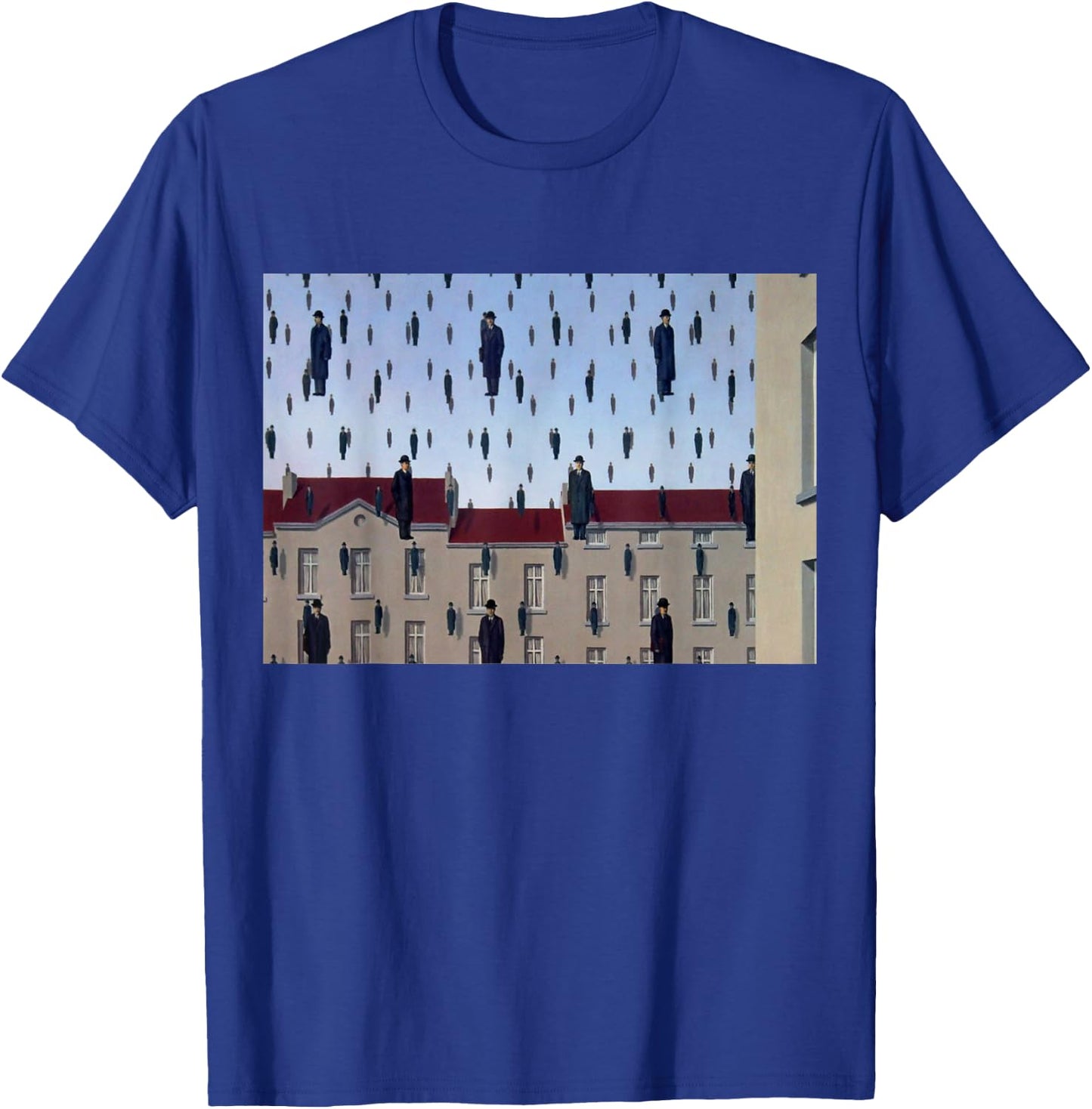 Golconda Famous Painting By Magritte T-Shirt - T-Shirt | Royal