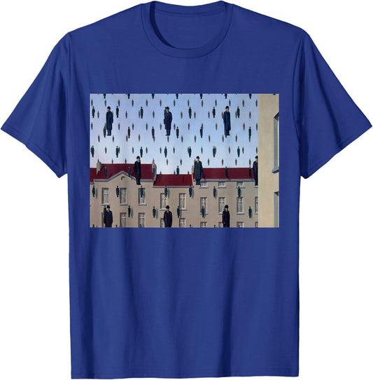 Golconda Famous Painting By Magritte T-Shirt - T-Shirt | Royal