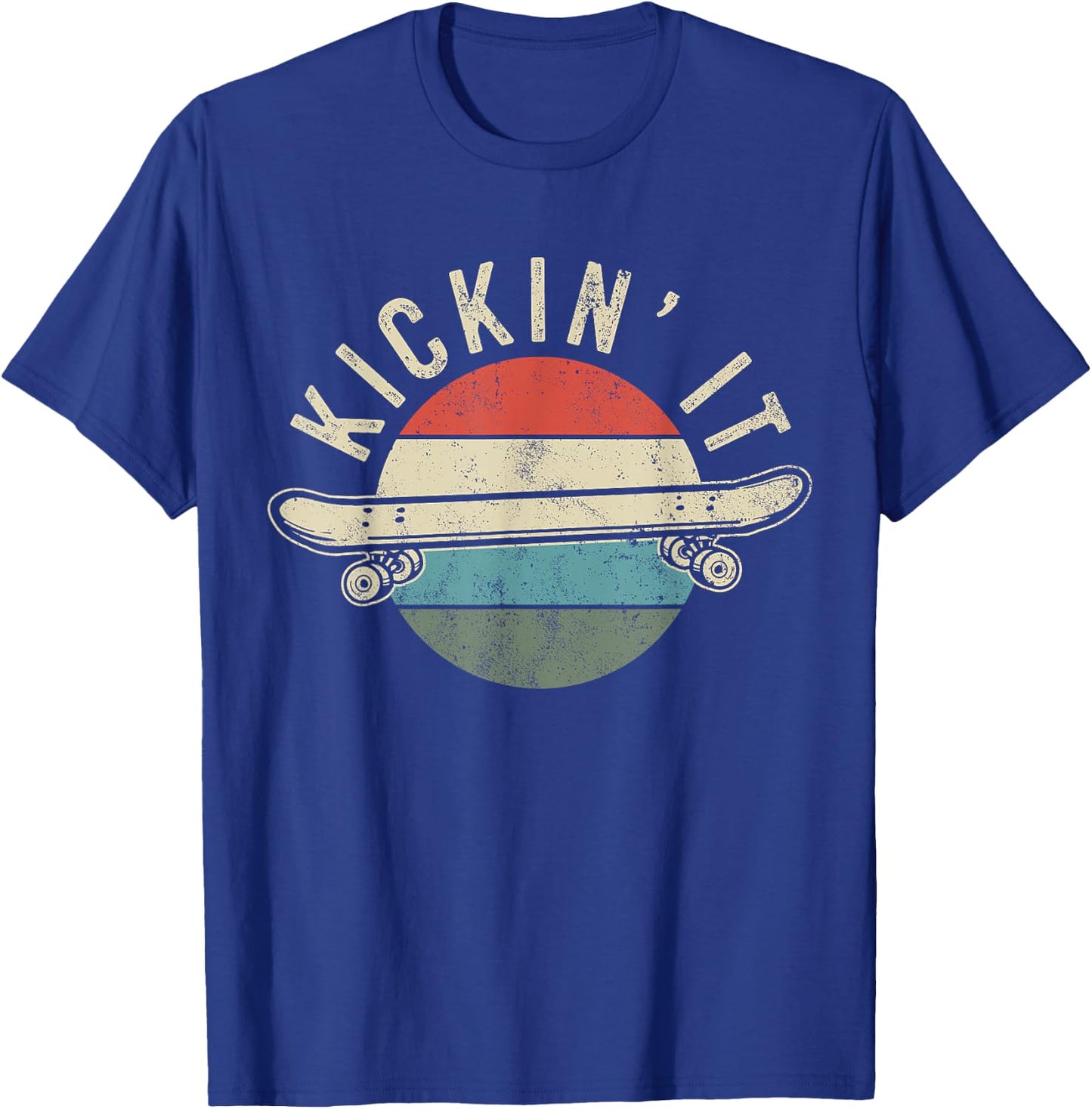 Skateboard Skateboarding Gift Skateboarder Retro Vintage T-Shirt - T-Shirt | Royal