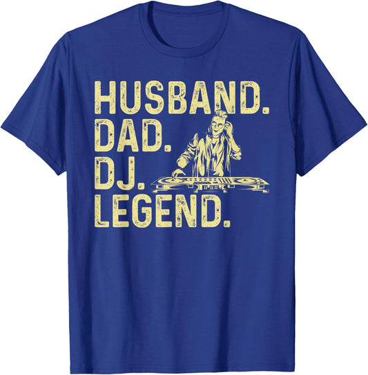 Mix DJ Art For Husband Dad EDM Electronic Techno Disc Jockey T-Shirt - T-Shirt | Royal