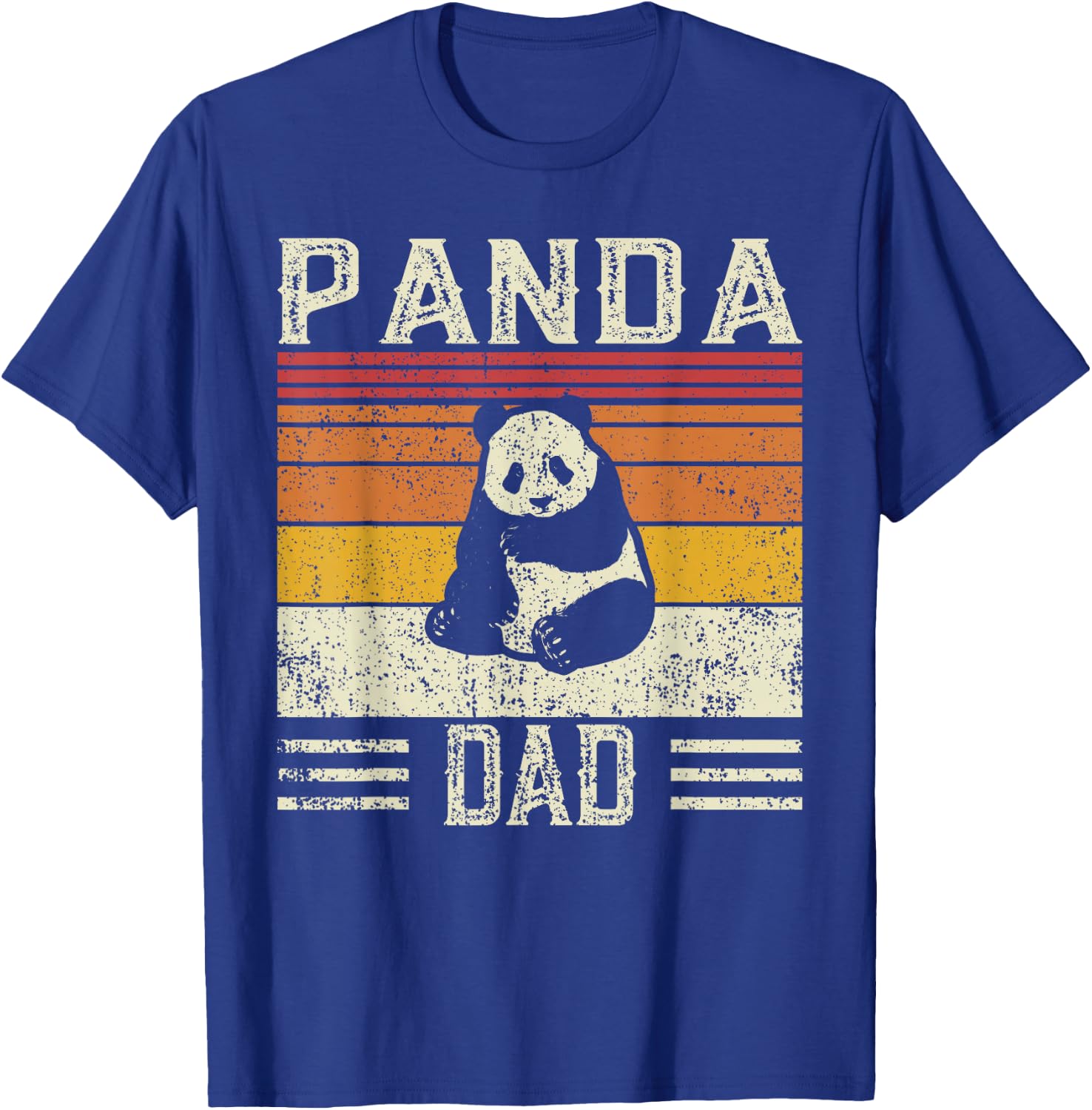Best Panda Dad Men - Vintage Panda T-Shirt - T-Shirt | Royal
