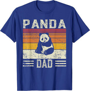 Best Panda Dad Men - Vintage Panda T-Shirt - T-Shirt | Royal