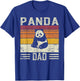 Best Panda Dad Men - Vintage Panda T-Shirt - T-Shirt | Royal