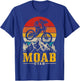 Moab Utah Vintage Mountain Bike MTB Downhill USA T-Shirt - T-Shirt | Royal
