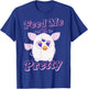 Furby Feed Me And Tell Me I'm Pretty Cute Logo Portrait T-Shirt - T-Shirt | Royal