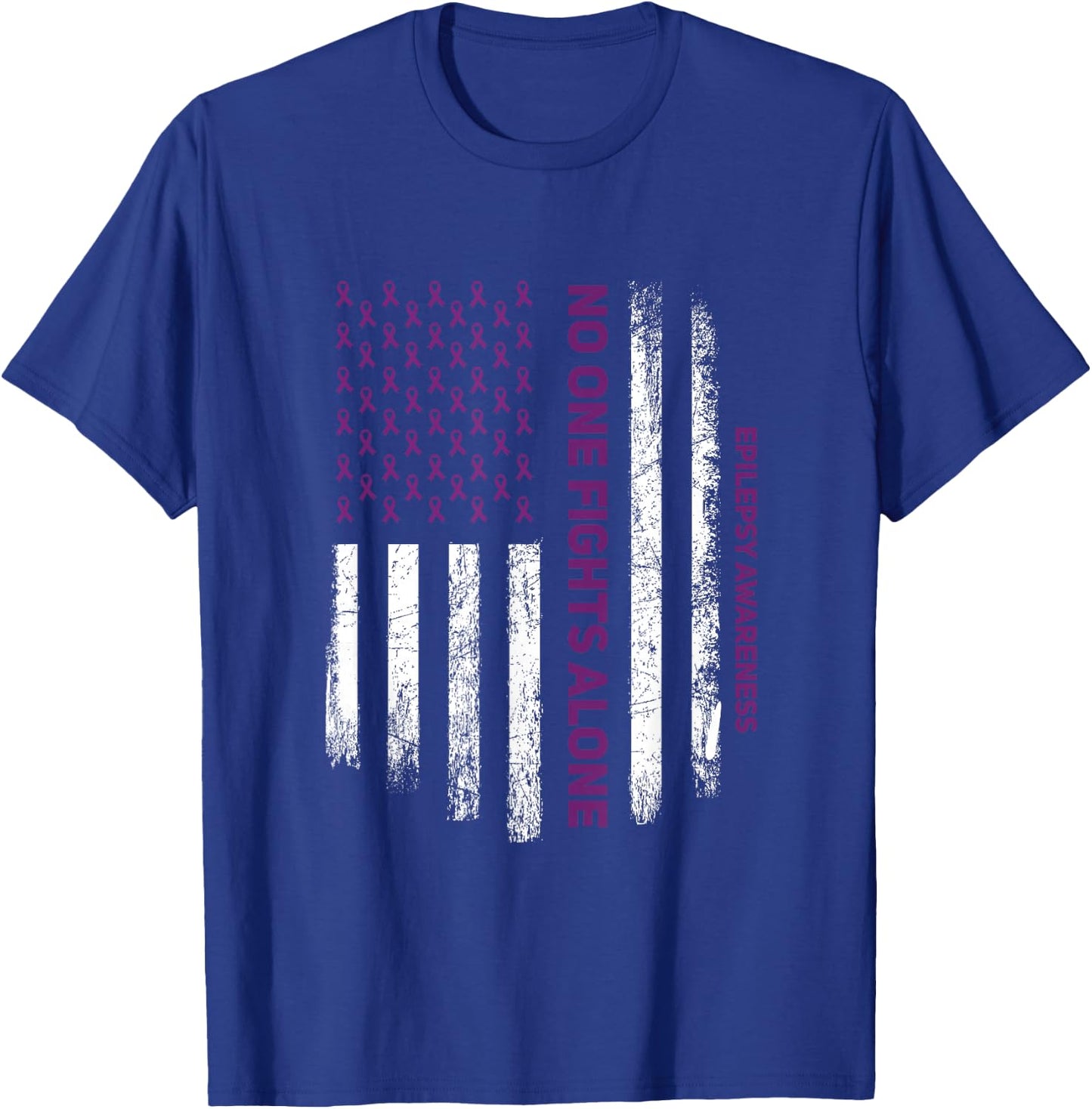 for Purple Ribbon Warrior & Supporters - Epilepsy Awareness Small T-Shirt - T-Shirt | Royal