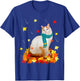 Fun Turkish Van Thanksgiving Autumn Cat Kitten Lover T-Shirt - T-Shirt | Royal