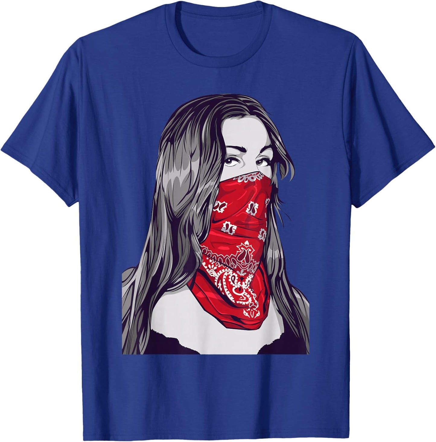 Gangster Ghetto Design Rockabilly Hip Hop Art T-Shirt - T-Shirt | Royal