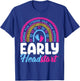 Early Headstart Teacher Head Start Leopard Back To School T-Shirt - T-Shirt | Royal