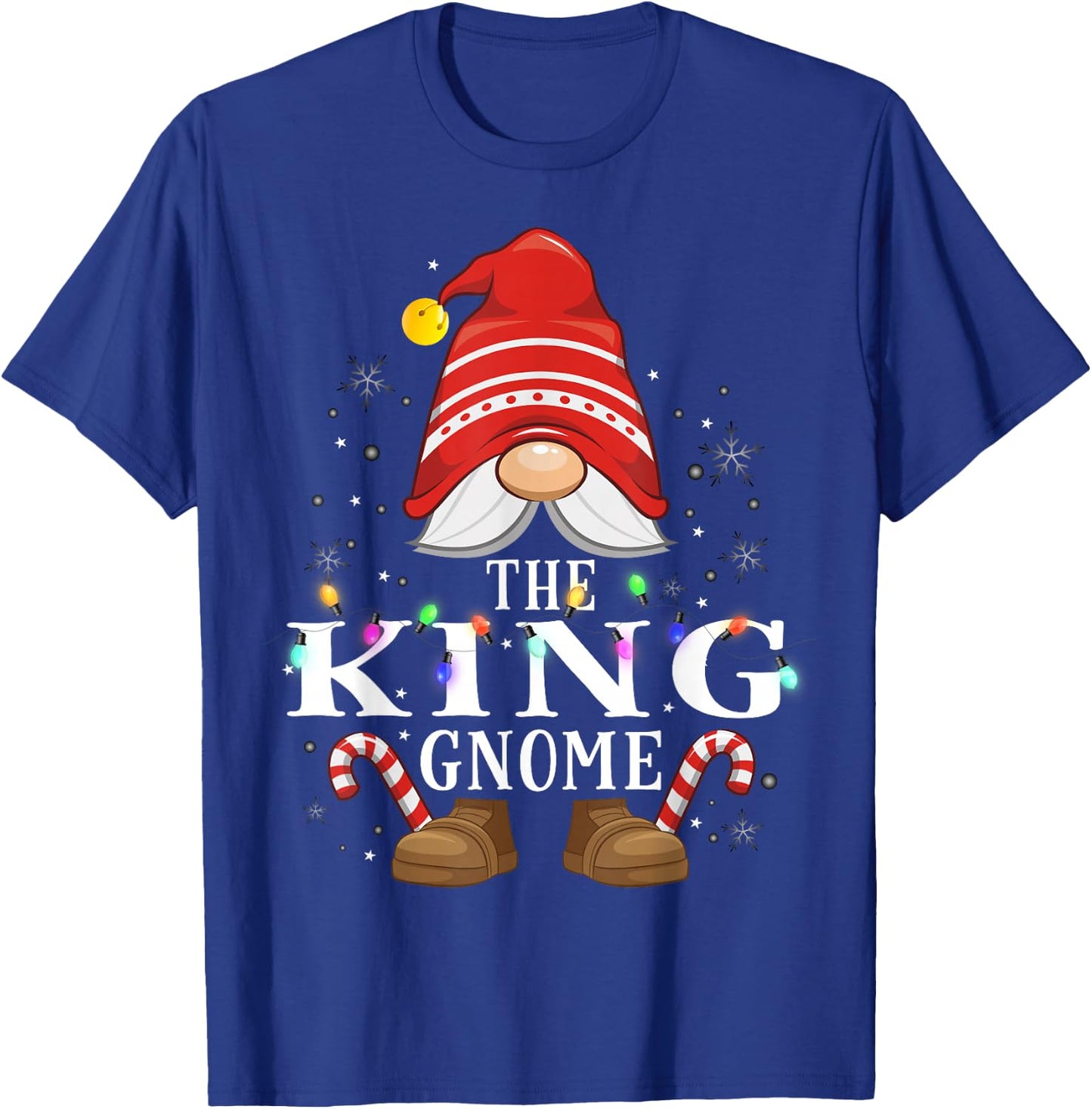 The King Gnome Family Christmas Pajama Party T-Shirt - T-Shirt | Royal