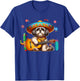 Shih Tzu Sombrero Mexican Guitar Cinco De Mayo Owner T-Shirt - T-Shirt | Royal