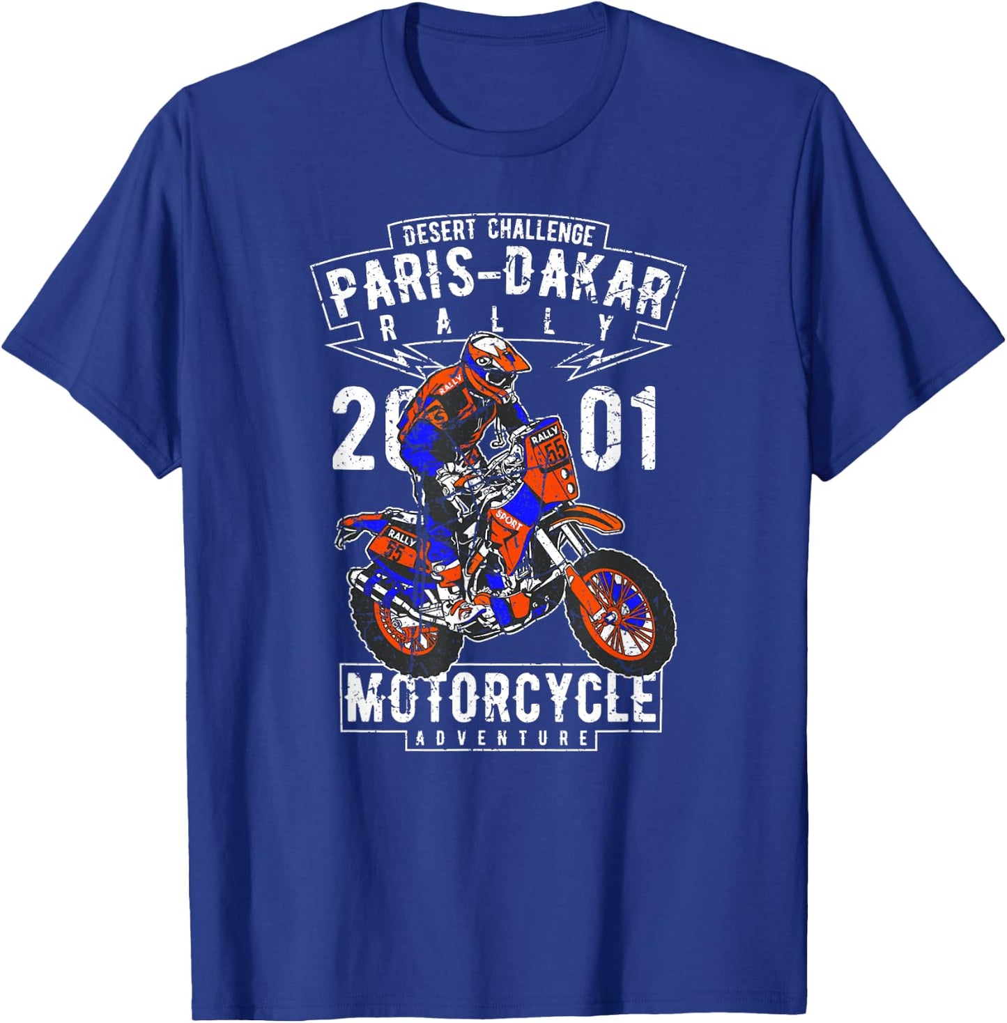 Paris-Dakar rally motorcycle adventure Sahara motocross T-Shirt - T-Shirt | Royal