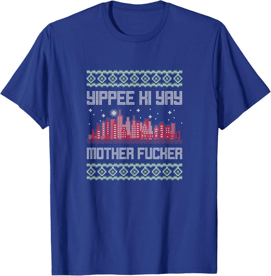 Yippee Yay Mother Fucker Christmas gift ugly cute sweater T-Shirt - T-Shirt | Royal
