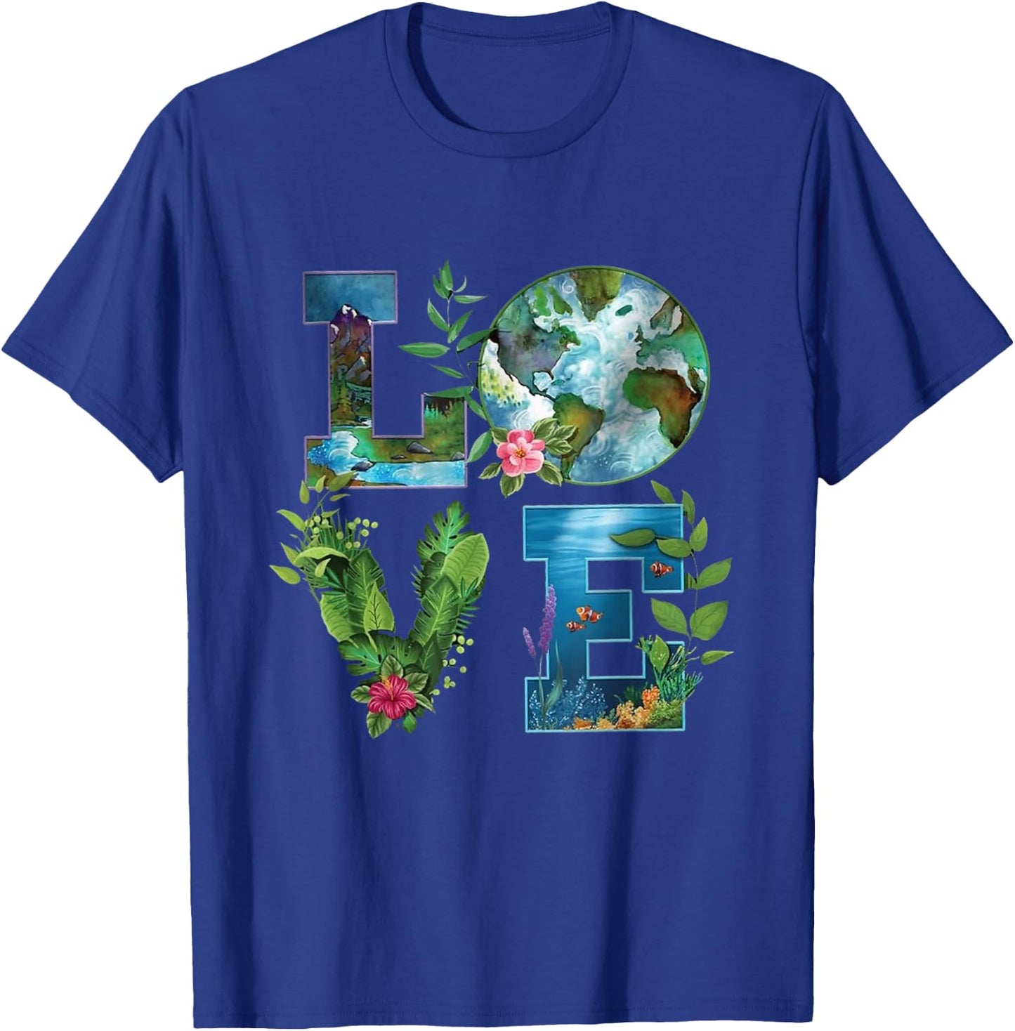 Earth Day Planet Anniversary Earth Day Everyday women men T-Shirt - T-Shirt | Royal