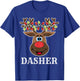 Santa Reindeer Dasher Xmas Group Costume T-Shirt - T-Shirt | Royal