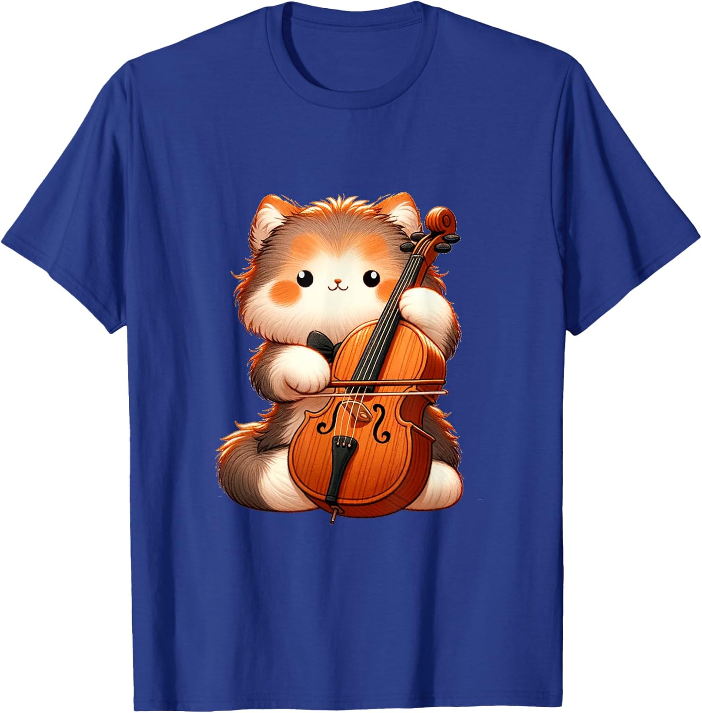 Cat Cello Magical Cello Cat Music Women Kids T-Shirt - T-Shirt | Royal