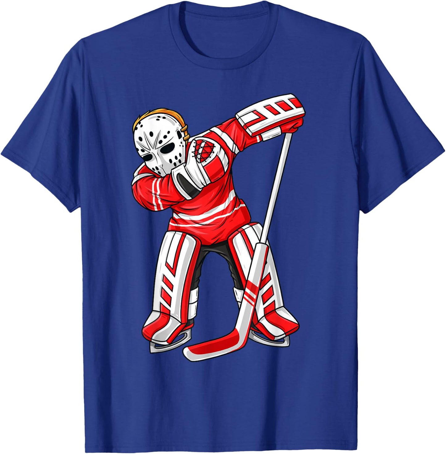 Dabbing Ice Hockey Player Funny Boys Girls Kids Dab Gift T-Shirt - T-Shirt | Royal