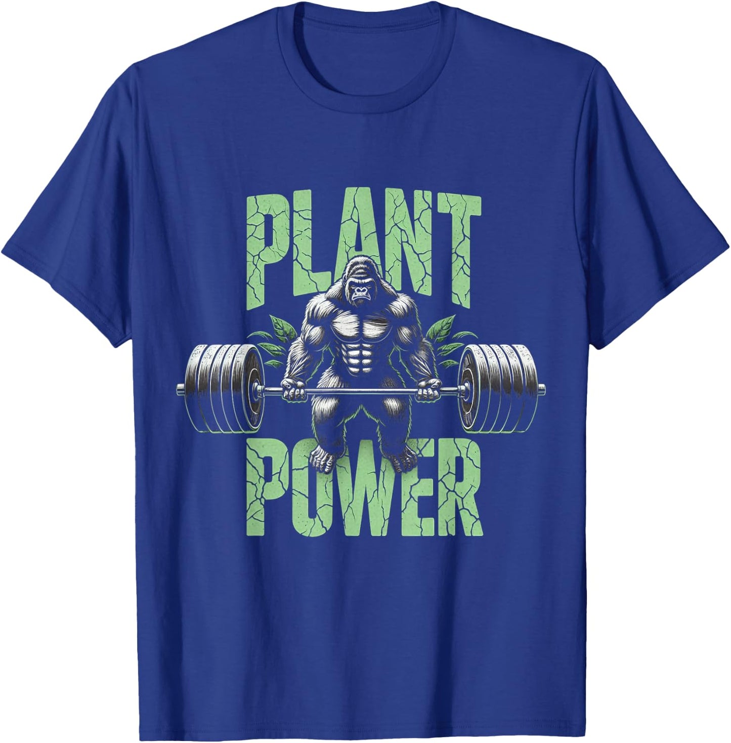 Plant Power - Vegan and Vegetarian Gym Workout Fitness T-Shirt - T-Shirt | Royal