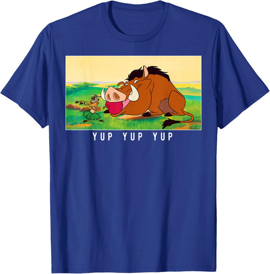 Disney Lion King Pumbaa Apple in Mouth Poster T-Shirt - T-Shirt | Royal