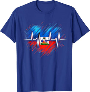Haitian Flag Day Love Haiti Haitian Haitian Roots Haiti Flag T-Shirt - T-Shirt | Royal