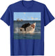 Cat Biting Shark Humorous Playful Funny Cat and Shark , Small, Black T-Shirt - T-Shirt | Royal