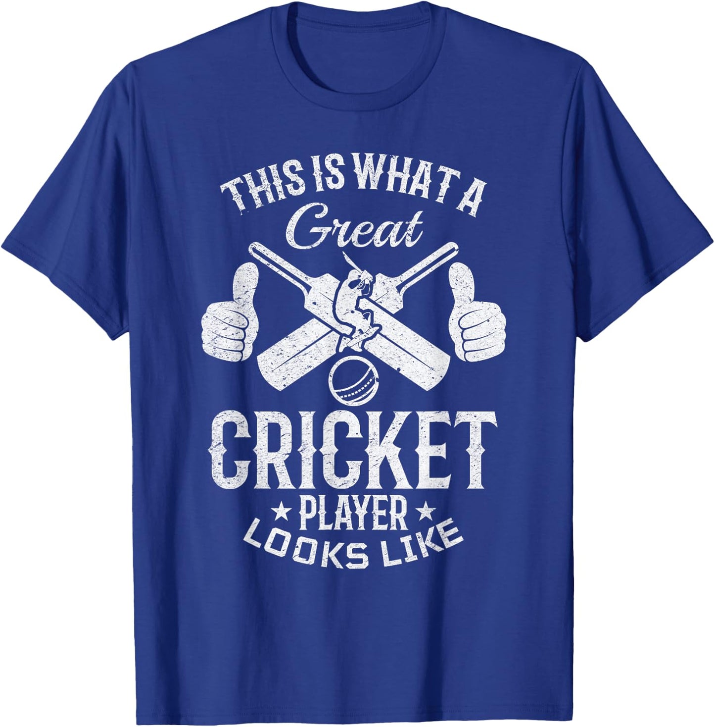 This is what a great Cricket player looks like - Cricket T-Shirt - T-Shirt | Royal