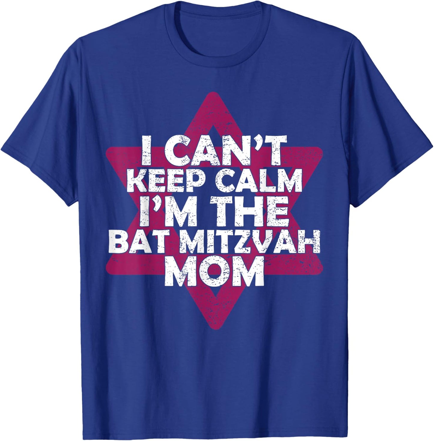 Star Of David Jewish Mom Bat Mitzvah T-Shirt - T-Shirt | Royal