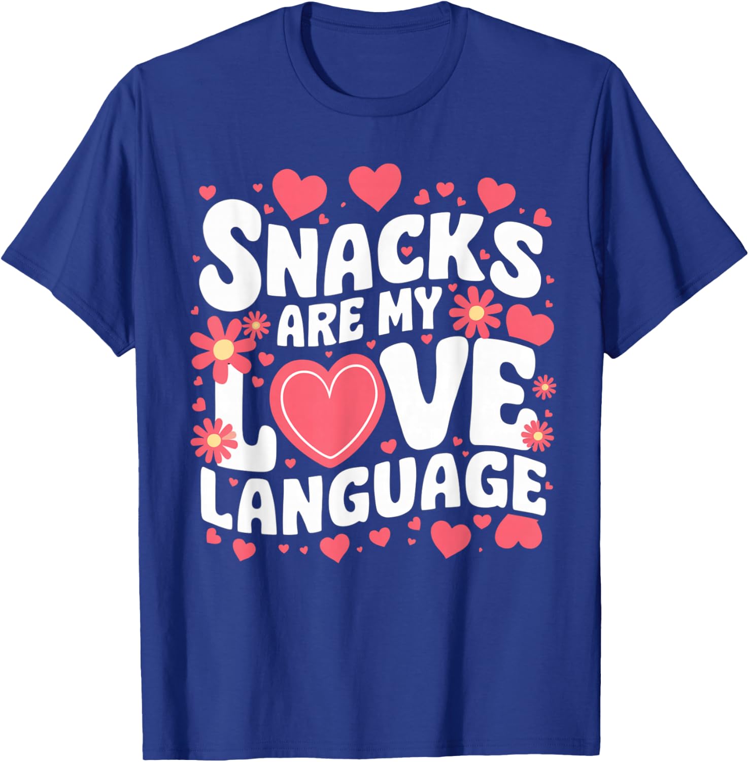 Snacks Are My Love Language Valentine Day Kids T-Shirt - T-Shirt | Royal