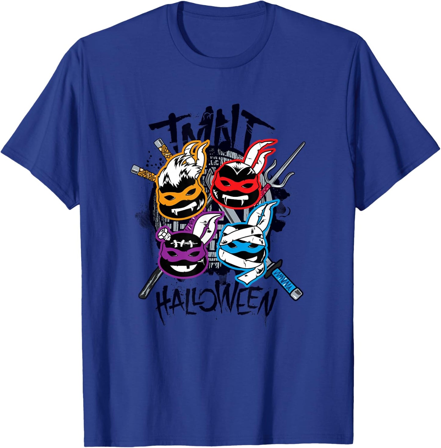 Teenage Mutant Ninja Turtles Halloween Spooky Ninja Crew T-Shirt - T-Shirt | Royal