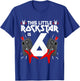 6 Year Old Rock And Roll Star Birthday Party Guitar 6th Gift T-Shirt - T-Shirt | Royal