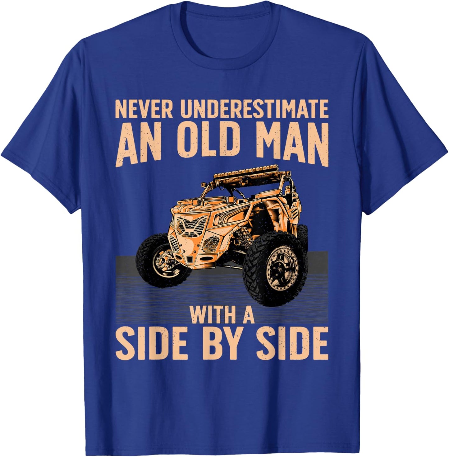 Cool SXS for Grandpa Men Dad Offroad UTV ATV Side-by-Side T-Shirt - T-Shirt | Royal