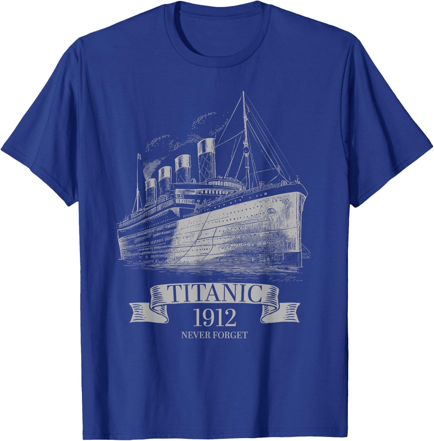 Titanic vintage 1912 Remembrance Day iconic steam ship lover T-Shirt - T-Shirt | Royal