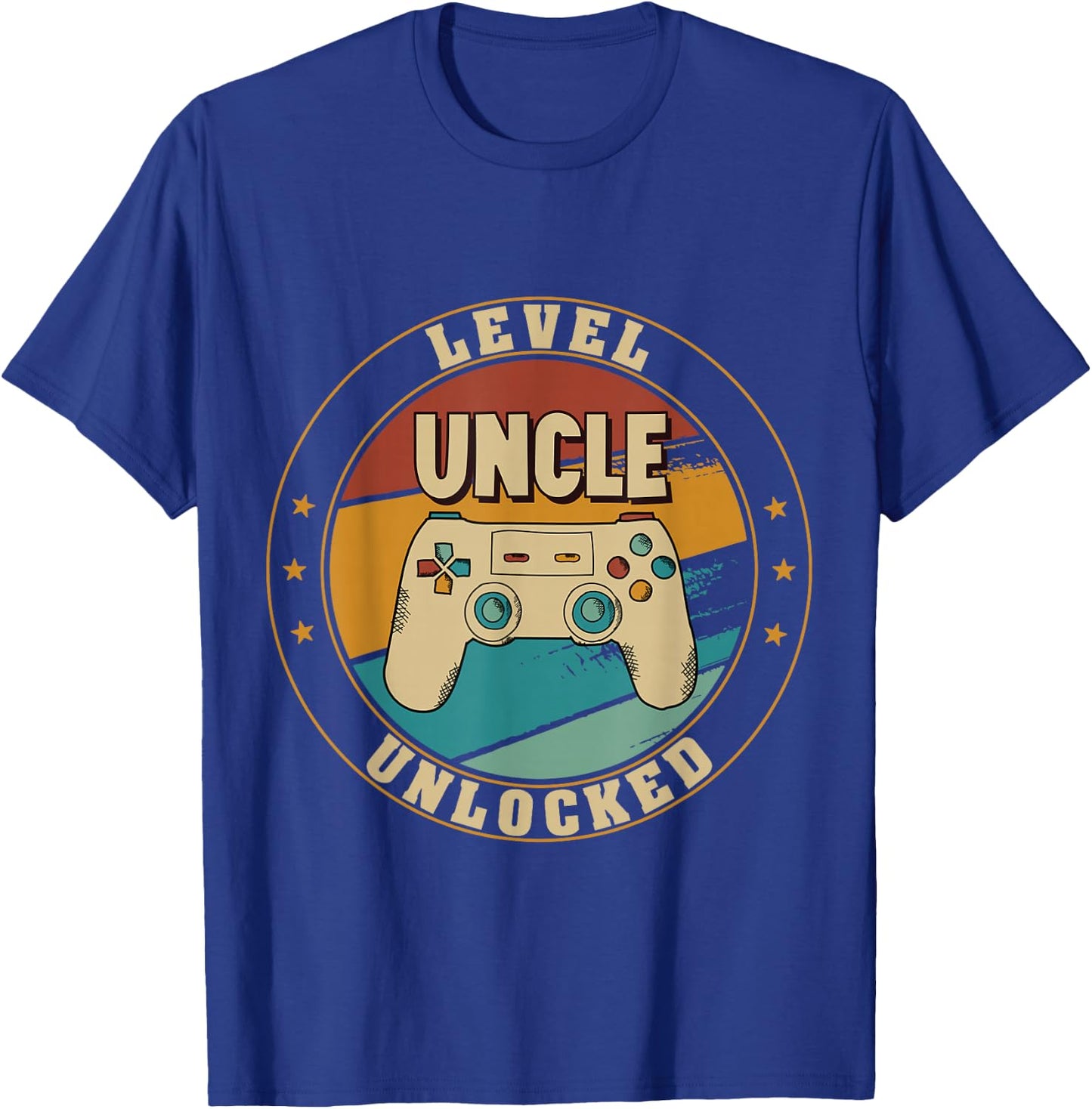 Gamer New Uncle Dad Mom Baby Announcement Pregnancy Father T-Shirt - T-Shirt | Royal