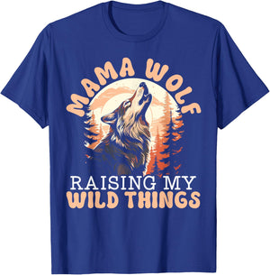 Wolf Lover Wolf Pack Wolfgang Wildlife Animal Mama Wolf T-Shirt - T-Shirt | Royal