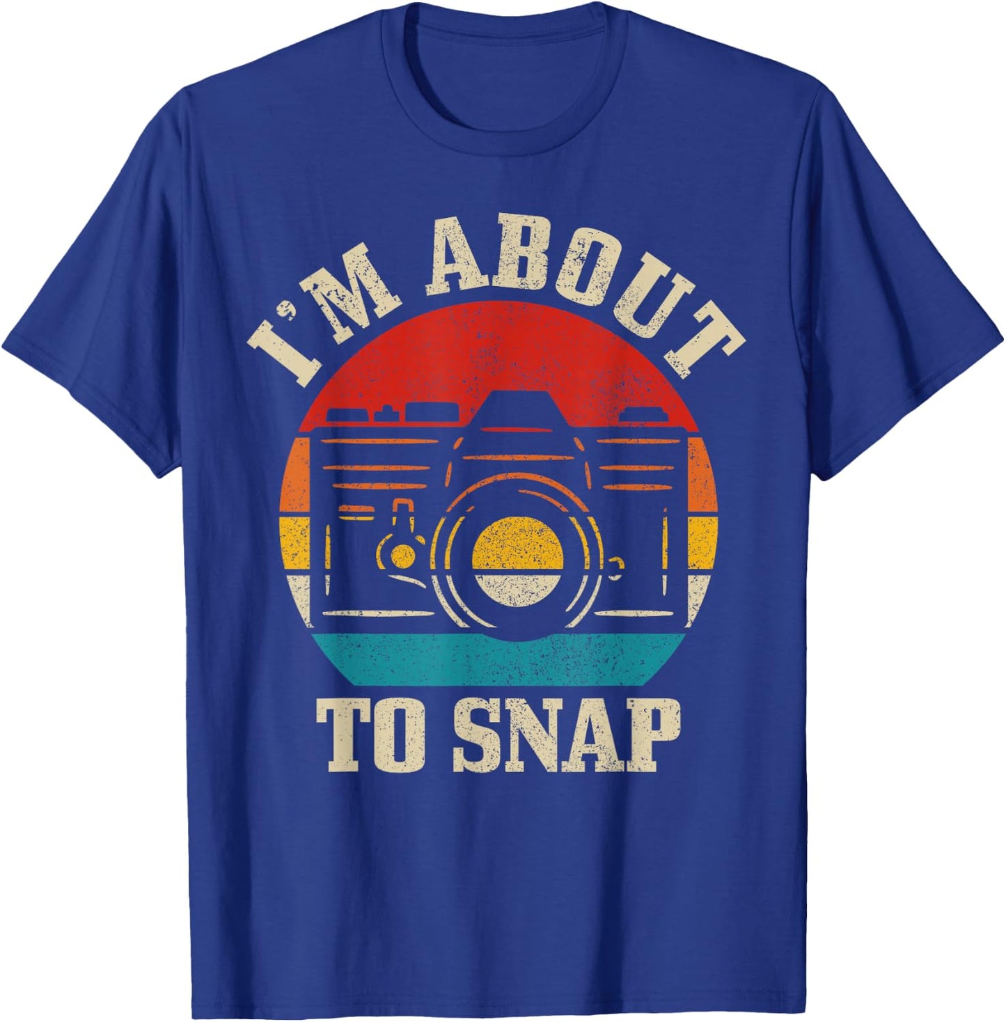 Photographer Gift Camera Saying Funny Vintage Photography T-Shirt - T-Shirt | Royal