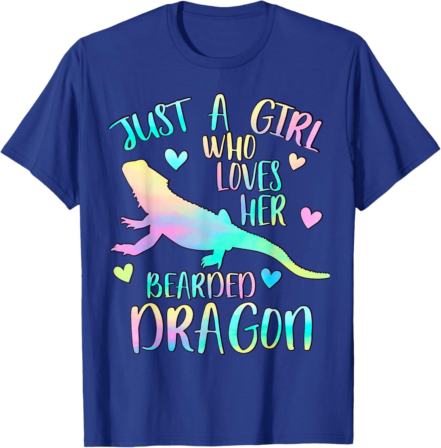 Just a Girl Who Loves her Bearded Dragon Dragons lover T-Shirt - T-Shirt | Royal